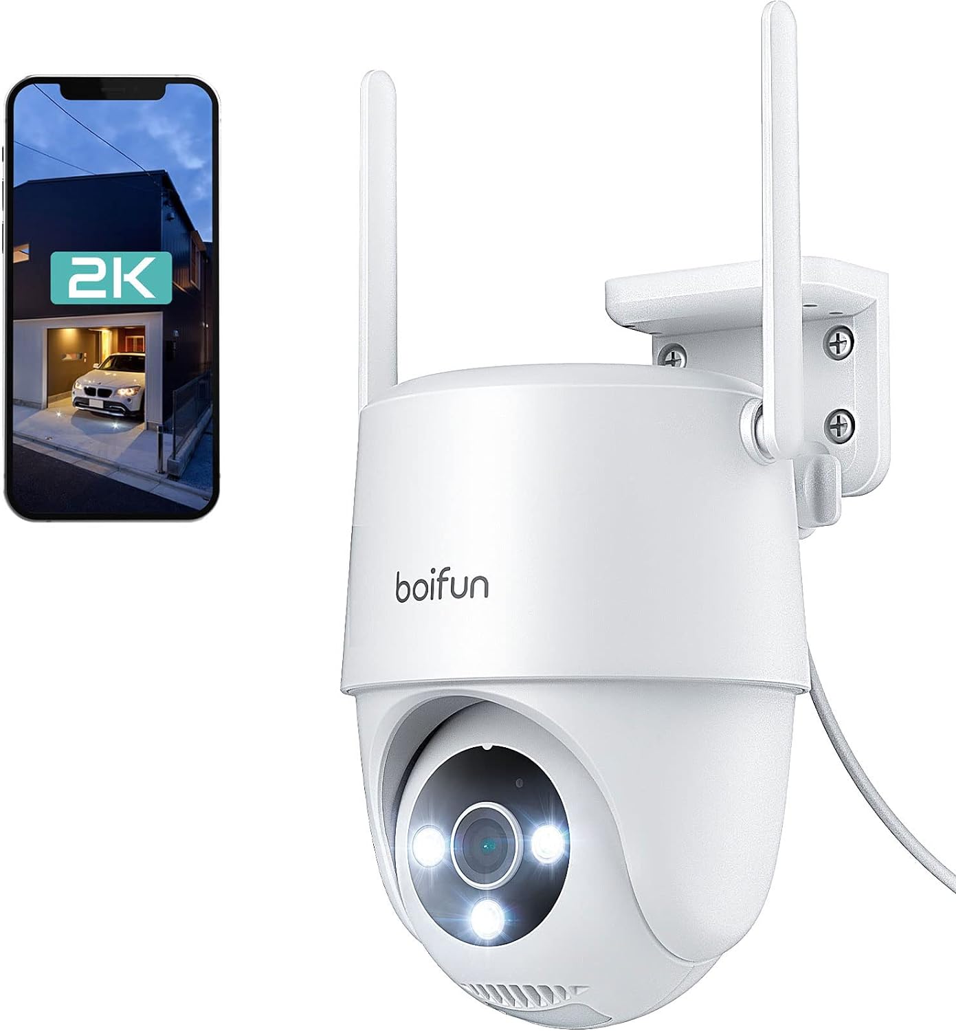 【2025強化版・2.4G&5GWiFi両対応・自動追尾】BOIFUN防犯カメラ