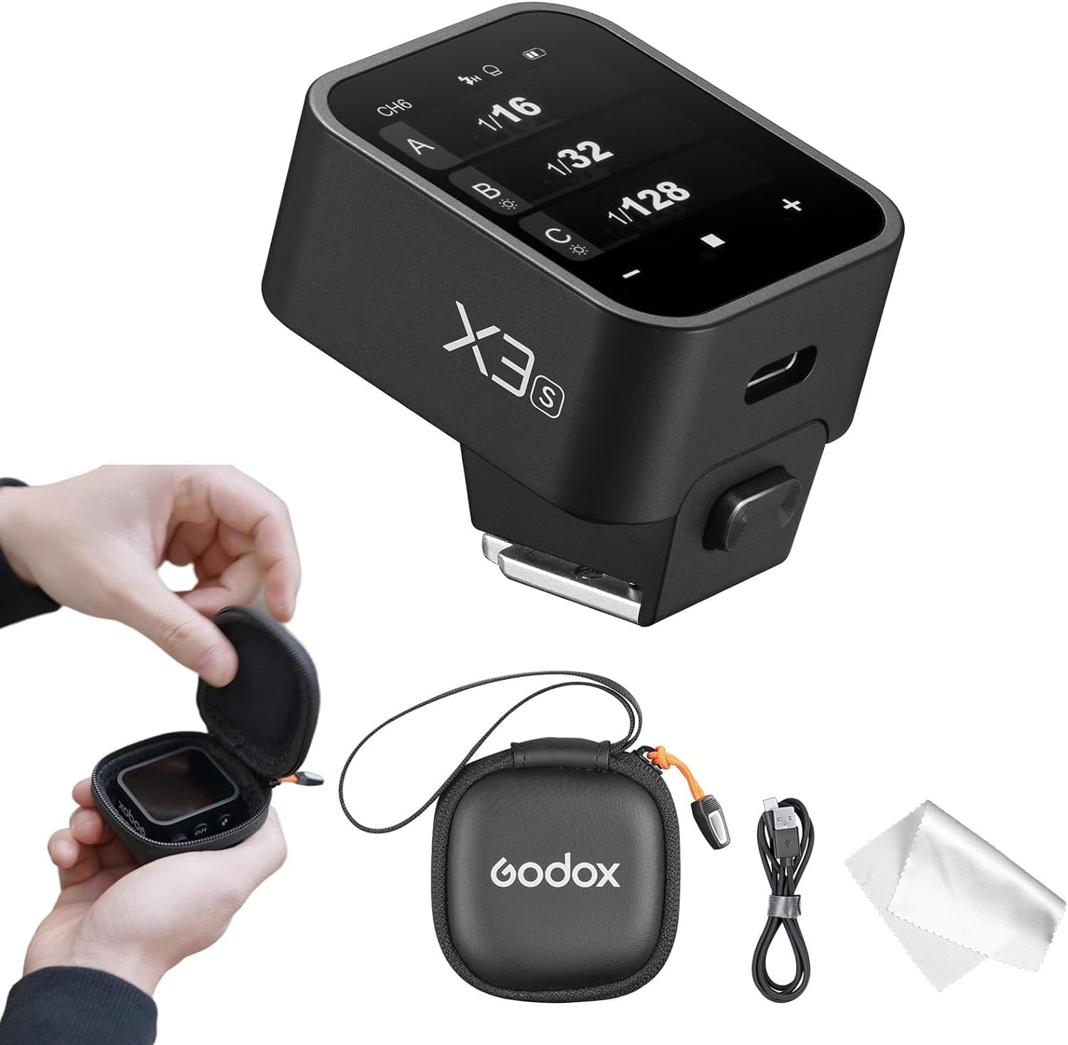 【Godox正規代理店＆日本語取扱説明書】Godox X3SタッチスクリーンTTLワイヤレスフラシュトリガー