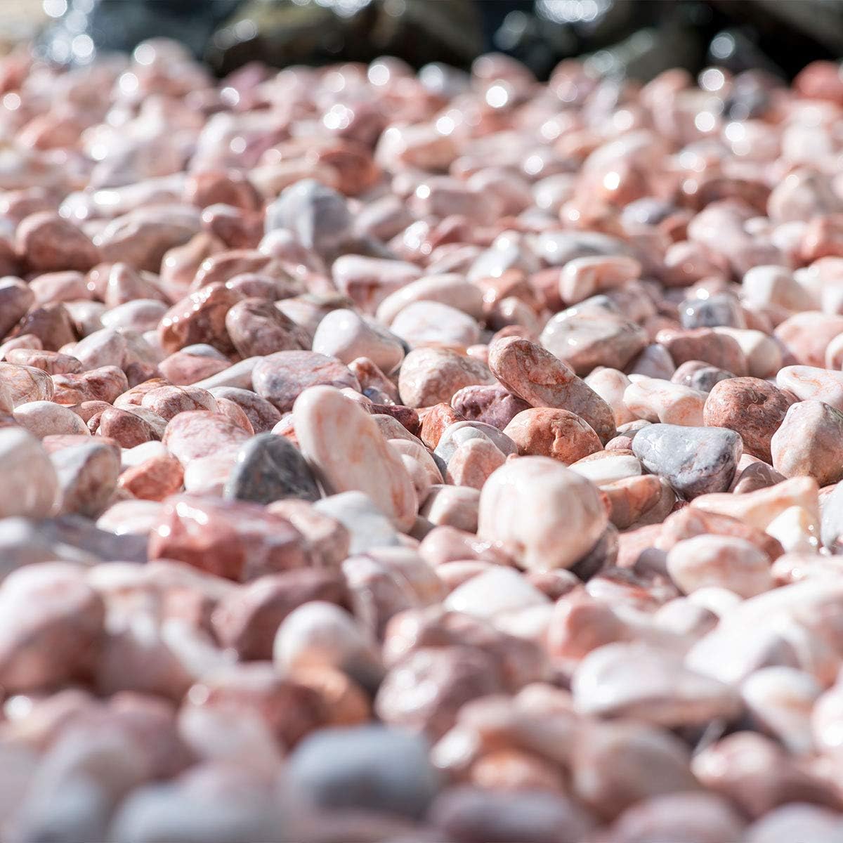 コーラルピンク 砂利