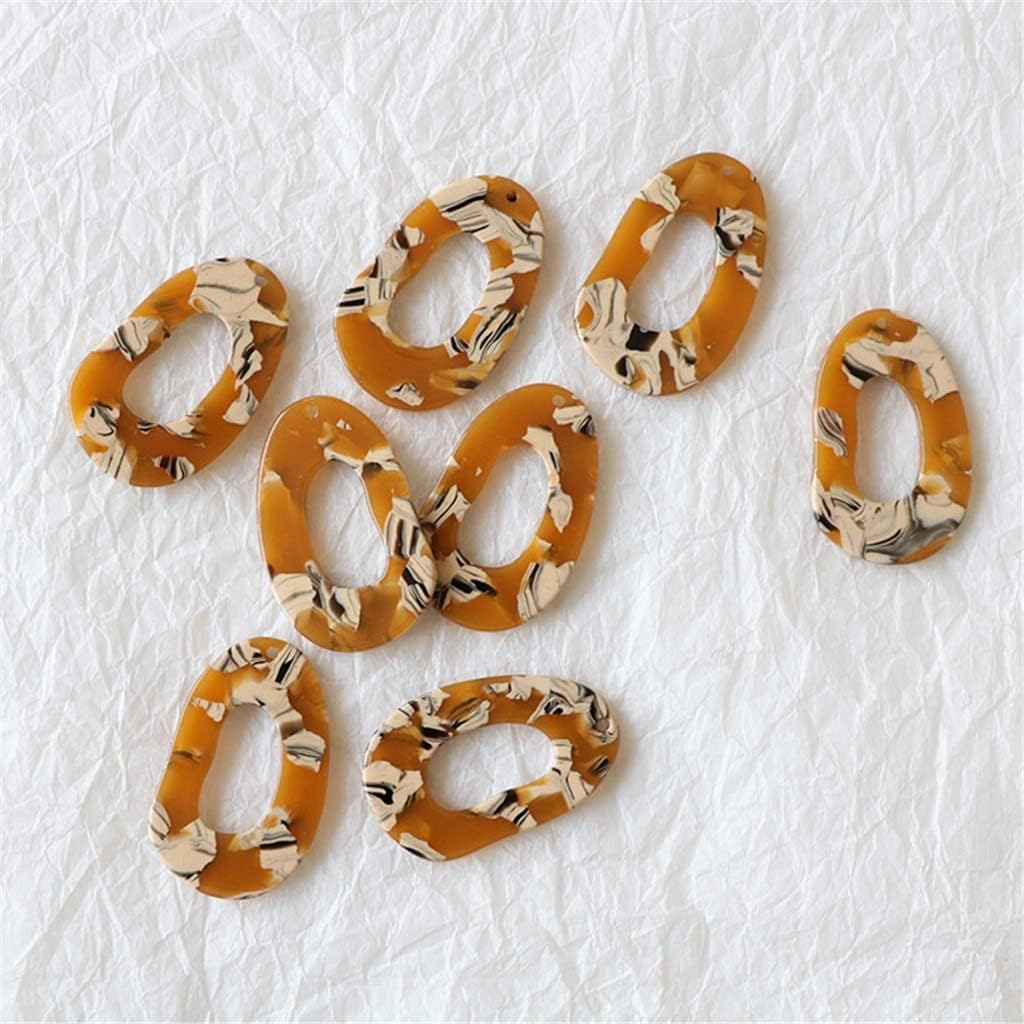 ヴィンテージイエロー花不規則な中空ペンダント