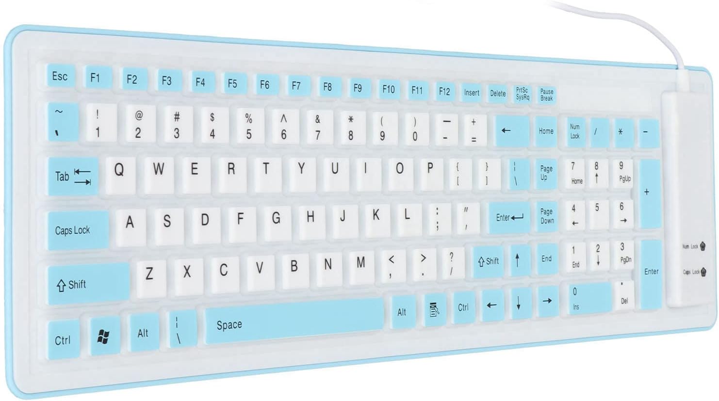 折りたたみ式シリコンキーボード